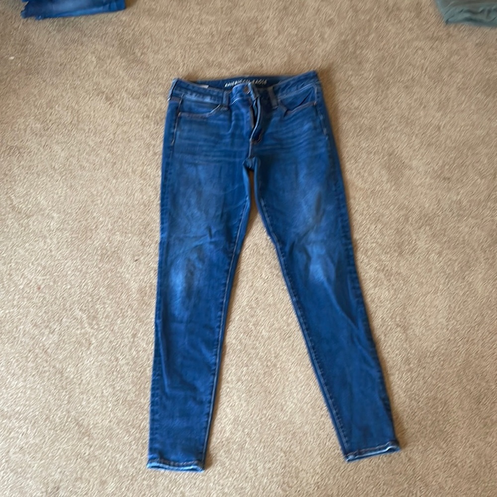 American eagle 360 next level stretch mid rise jeggings.